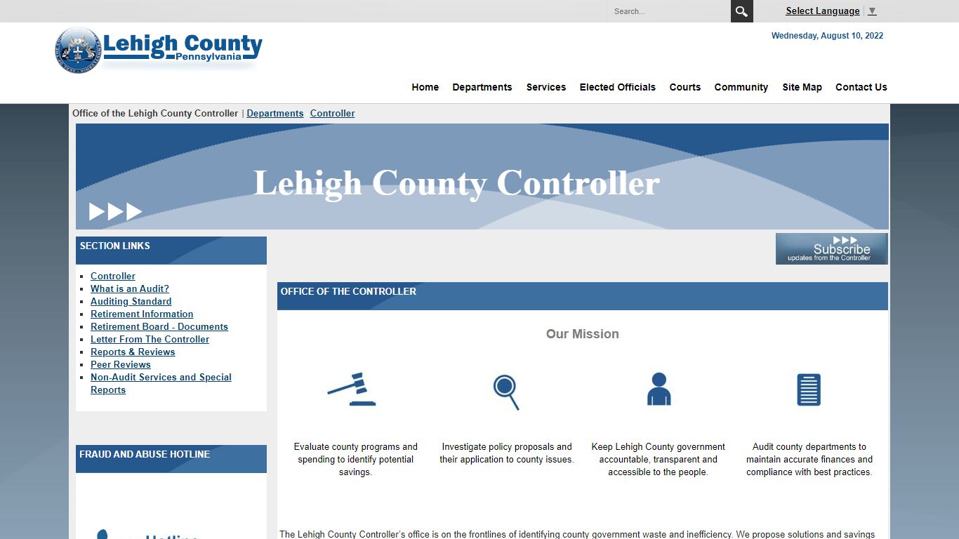 Office of the Lehigh County Controller